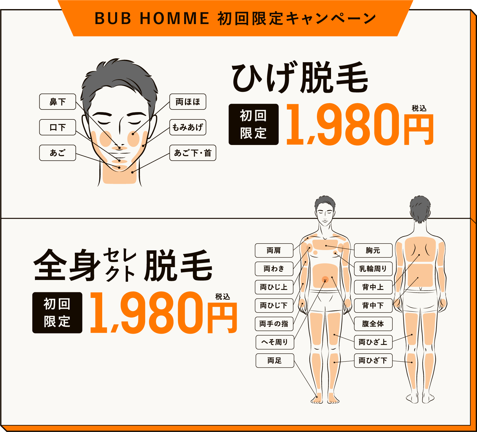 BUB HOMME 初回限定キャンペーン